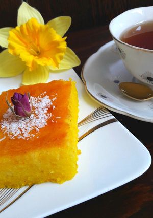 عکسی از دستور کیک شربتی