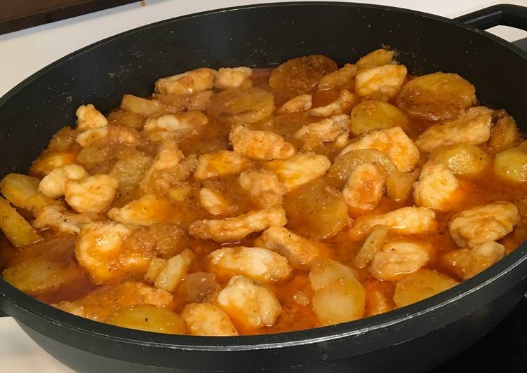 Suquet de rape y patatas simple
