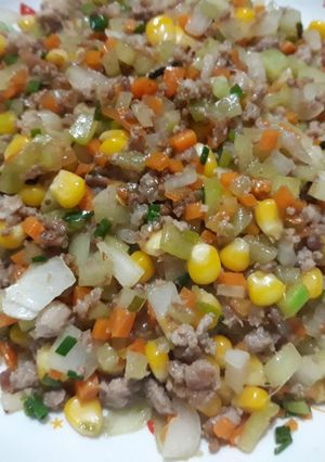 Hình của món Xào thập cẩm.
