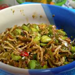 รูปของ Oseng Pedas Teri Medan Pete Cabe Ijo