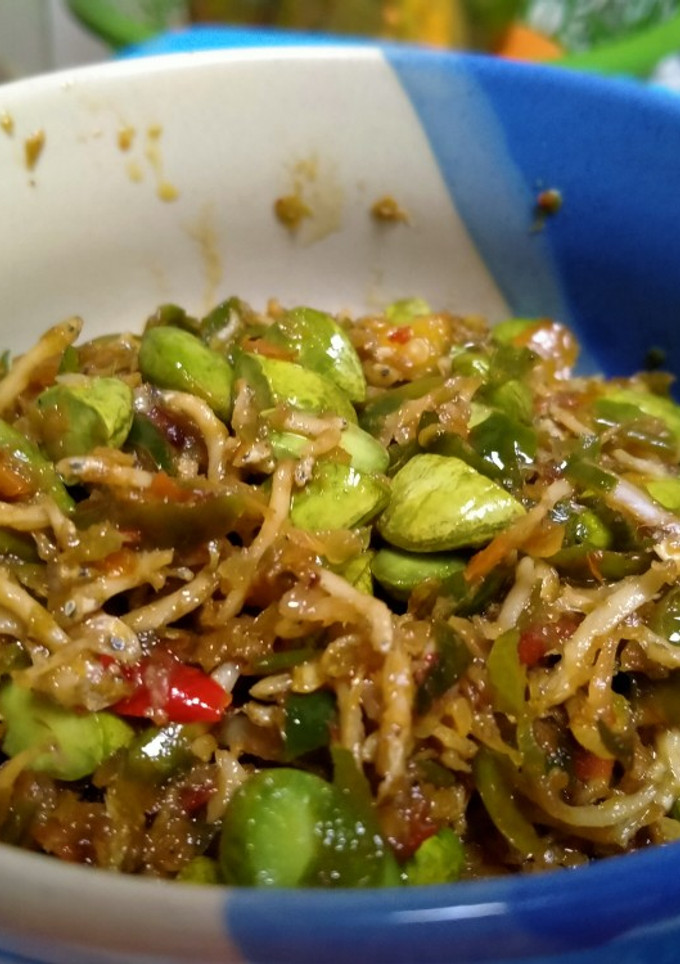 Foto resep Oseng Pedas Teri Medan Pete Cabe Ijo