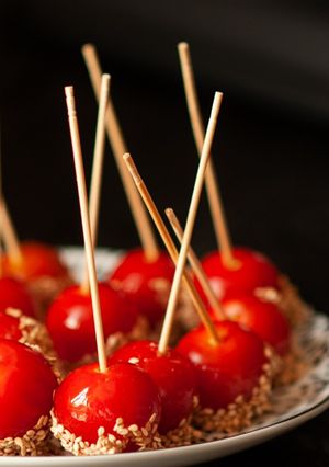 Une photo de Tomates cerises façon pommes d’amour