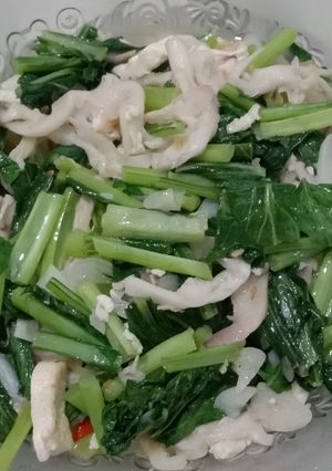 Foto resep Tumis sawi jamur tiram