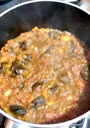 Una foto de Salsa de tomate con hongos
