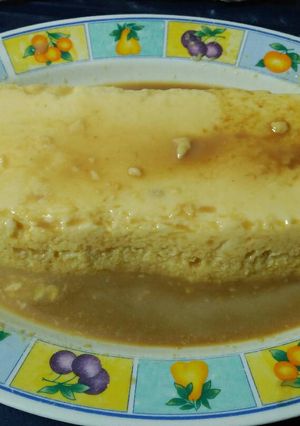 Una foto de Flan de coco al microondas