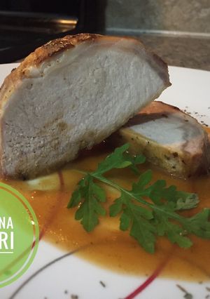 Una foto de Lomo de Cerdo Beer souce