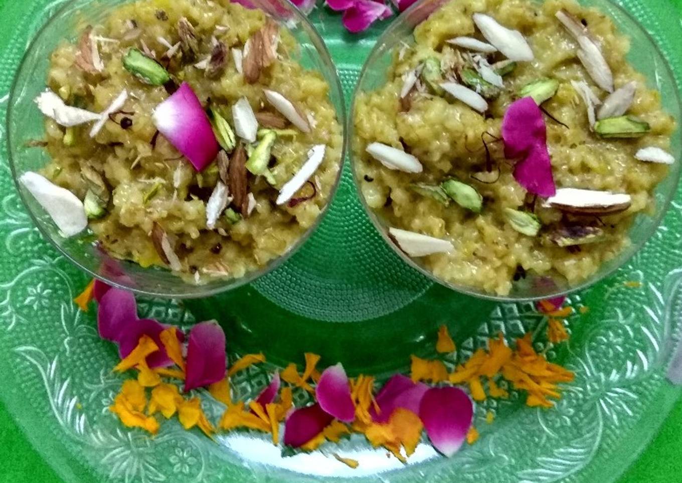 Cracked Dryfruit Wheat Halwa