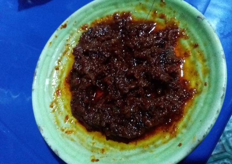 Sambal blacan daun jeruk