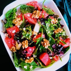 A picture of Watermelon & Pears Feta Salad.