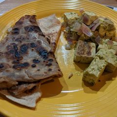 Hyderabadi paneer A picture of Hyderabadi paneer.