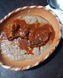 Costilla al guajillo y pulque mamá Chole. Jalisco