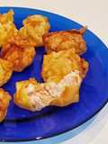 Wonton de cangrejo y queso