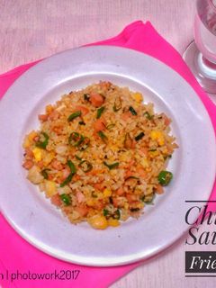Foto resep Chinese Sausage Fried Rice