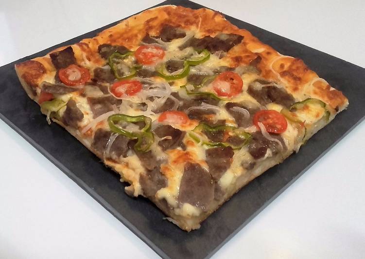 Pizza kebab Receta de COCICHANEL Cookpad