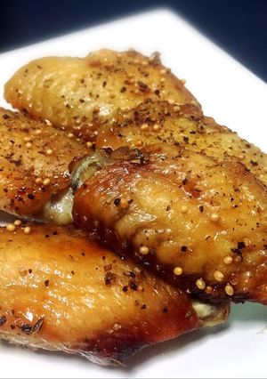 รูปของ ปีกไก่เม็ดมัสตาร์ด