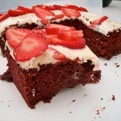 A picture of My ultimate Chocolate Cake.