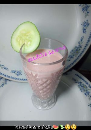 A picture of Mixed Fruit Milk shake #kano#.