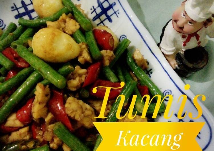 Tumis Kacang Panjang Tempe Saus Tiram