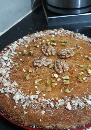 Une photo de Konafa à la crème
