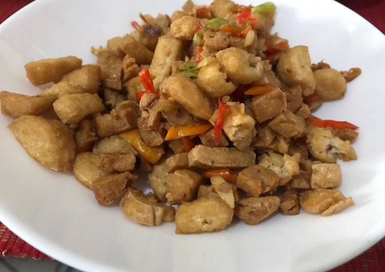 Resep Tahu cabai garam Anti Gagal