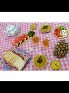 عکسی از دستور سفره افطار