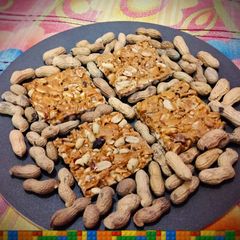 A picture of Peanut gurr chakki.