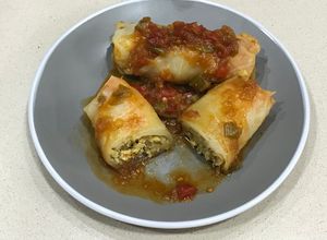 Foto principal de Rollitos de col 🥬 con 💃🏻SALSA 💃🏻 estilo Árabe {MALFUF}