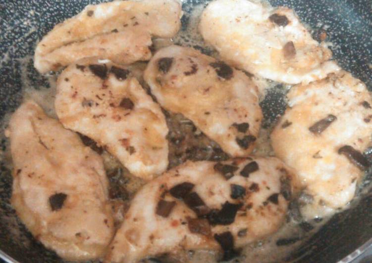 Scaloppine di pollo con funghi e prosecco 😃