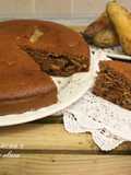 Torta di pere cacao e gocce di cioccolato