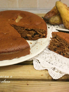 Foto di Torta di pere cacao e gocce di cioccolato