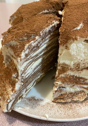 Hình của món Crepe ngàn lớp.