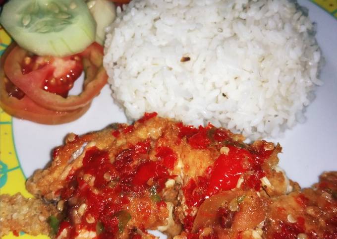 Ayam Geprek seadanya