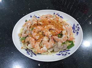 Hình của món SP.0496 - Nộm Tôm Xoài Tỏi Phi.