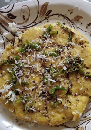 A picture of Besan Dhokla.