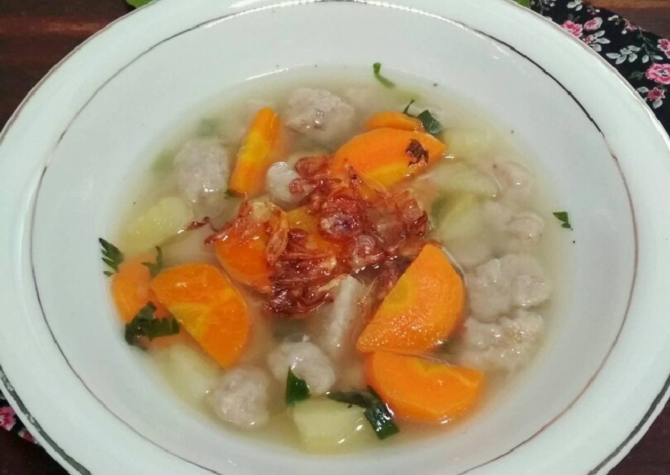 Sayur Sop Bakso Ayam