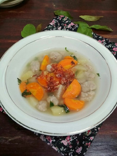 Foto resep Sayur Sop Bakso Ayam