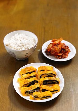 Hình của món Trứng cuộn lá kim.