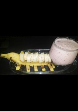 A picture of Mix fruit Lassi.