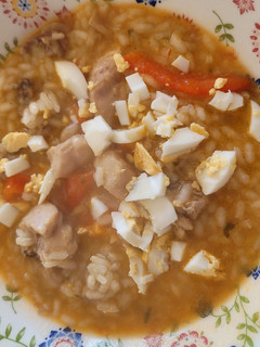 Una foto de Arroz caldoso de conejo
