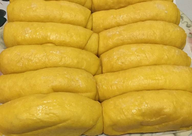 Resep Sweet Pumpkin Pillow Bread (water roux) yang Bikin Ngiler