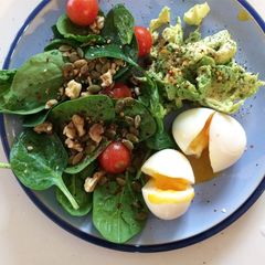 A picture of LCHF breakfast.