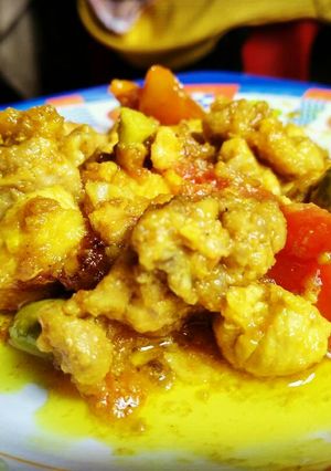 Foto resep Ayam petai masak kuning