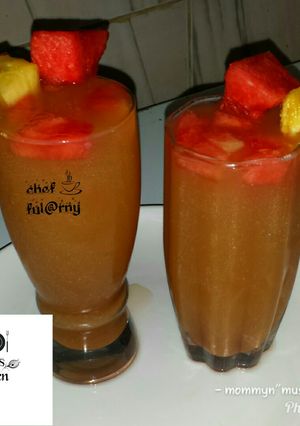 A picture of Tamarind, watermelon & pineapple juice by ful@rny"ss kitchen...