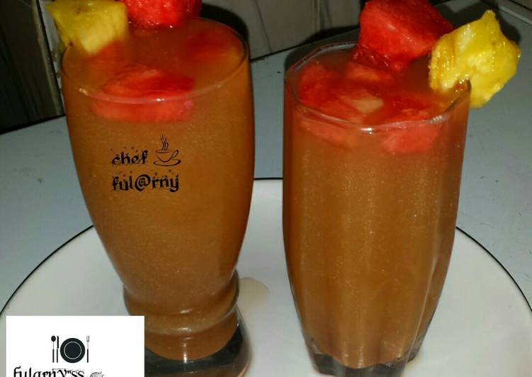 Recipe of Super Quick Homemade Tamarind, watermelon &amp; pineapple juice by ful@rny&#34;ss kitchen..