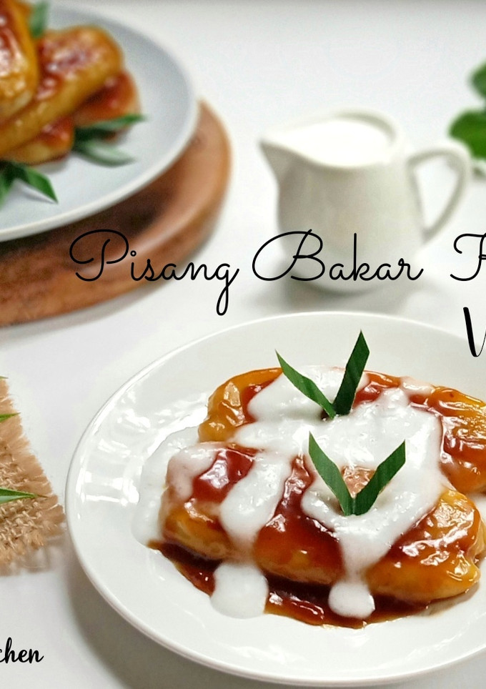 Foto resep Pisang Bakar Karamel Vla Santan