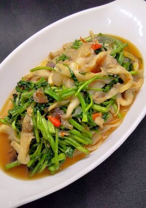 Foto resep Tumis Jamur Tiram dan Selada air