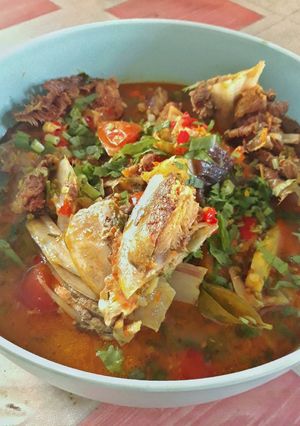 Foto resep 16. Kepala Kakap Kuah Asam Pedas