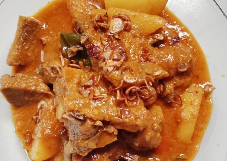 Recipe: Yummy Gulai kering daging kerbau khas melayu - Bumbu Racik