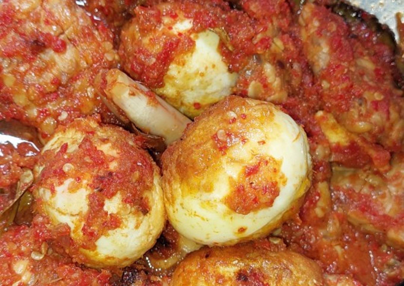 Telor tempe sambal