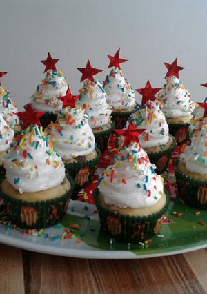Una foto de Cupcakes Navideños